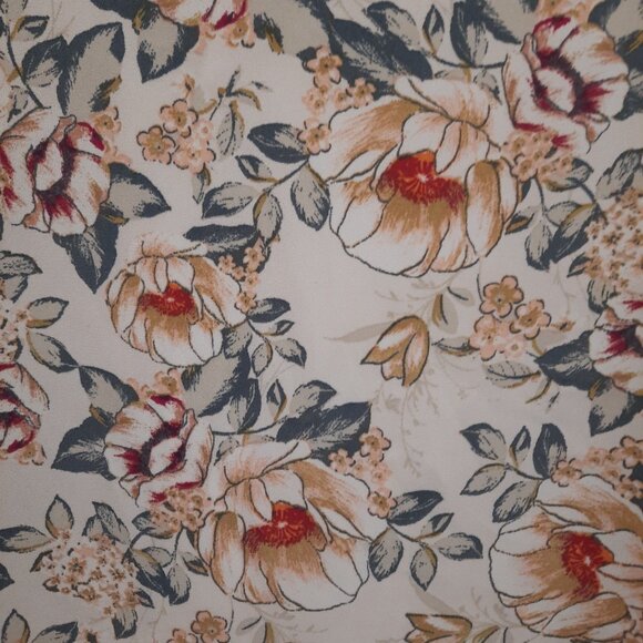 Faith and Joy Cream Floral Top, Size S - Picture 3 of 4